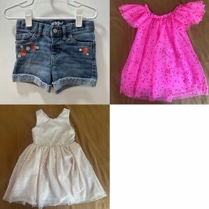 Toddler Girls Shorts and Dresses 3T